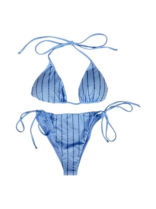 costume donna con strass azzurro MC2 Saint Barth | LEAH+MARIELLE-SHINY STRASS STRIPES31